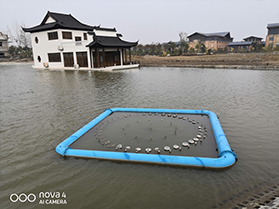 盤(pán)城葡萄莊園水池浮筒彩色噴泉2019-11-8號(hào)完工
